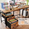 Furologee 61" Computer Desk with Power Outlet and USB Ports,