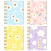 Koogel 4PCS Spiral Notebook Journals, A6 Pocket Notebooks College Ruled