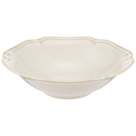 Ichikyu 131-0219 Mino Pot, Bowl, Plate, Flat Pot, Approx. 6.7 inches (17 cm), Antique White, Made in Japan