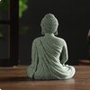 RemeeHi Stone Buddha Statue Decoration for Praying Good Luck Figurine