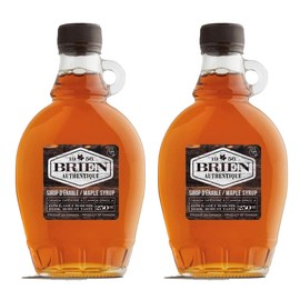 Brien 100% Pure Maple Syrup | Gluten Free Vegan Syrup | Maple Syrup Bottle | Real Maple Syrup Product From Canada | Leone Bottle 250ml / 8.4 Ounces (Pack of 2)