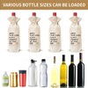 4PCS Wine Gift Bag, "New Chapter of Your Life", Reusable