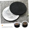 8Pcs Fireproof Insulation Mat 8.5Cm Round Pad for Charcoal Incense