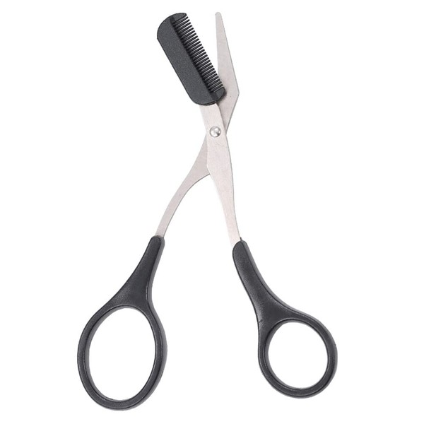 Professional Eyebrow Trimmer Scissors with Mini Comb Eyebrow Grooming Scissors