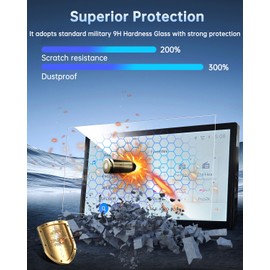 SHAOHAO for 2025 2026 Mitsubishi Outlander Screen Protector for 2025 2026 Mitsubishi Outlander Accessories (ES/SE/SEL/Platinum) 12.3" Display 9H Glass Anti Fingerprint & Scratch Screen Saver HD Clear