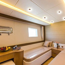12 Volt LED Ceiling Dome Light, 3'' LED RV Puck Light Super Slim Under Cabinet Light, Surface Mount 12V DC Interior Light for RV Camper Trailer Motorh