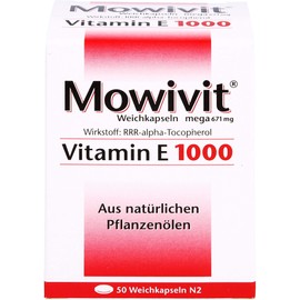 MOWIVIT Vitamin E 1000 Capses Pack of 50