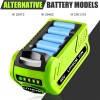 For GreenWorks 40V For Greenworks G-MAX Lithium Battery 29472 29462