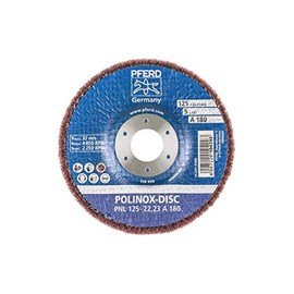 Pferd Polinox 44692262 Sanding Disc PNL Diameter 125 mm Width 20 mm RPM: 3,800 Grit Size 180