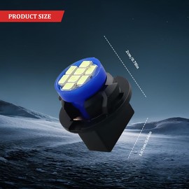 Tecledsn 10PCS T10 194 168 LED Dash Instrument Light Bulbs with Twist Lock Socket, Car Dash Lights, Bright Panel Gauge Cluster Dashboard LED Light Bulbs, Interior Light Replacement for Cars (Ice blue)