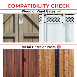 Keyless Gate Lock – Secure Fence Lock and Latch – 2-Way Access – Strong Durable System (XLS – Silver Heavy Duty – 2-Pack)