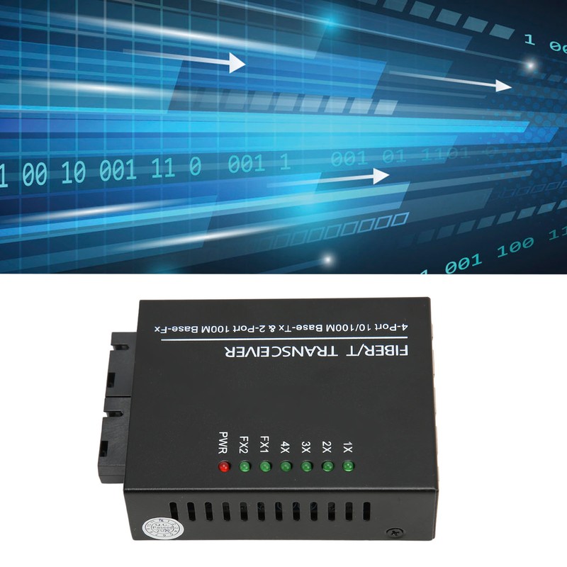 Fiber Transceiver Tx1310nm/Rx1550nm Single Fiber Single Mode RJ45 Port Optical