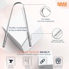 MasterMedi Tongue Scraper with Multicolor Cases (2 Pack), 100% Stainless