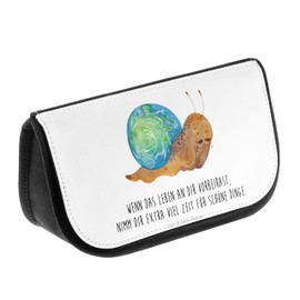 Mr. & Mrs. Panda Sir Schneckalot Cosmetic Bag, White, Hand Drawn