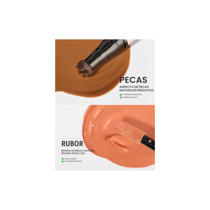 Anglicolor Lápiz 2 en 1 para pecas con rubor, resistente