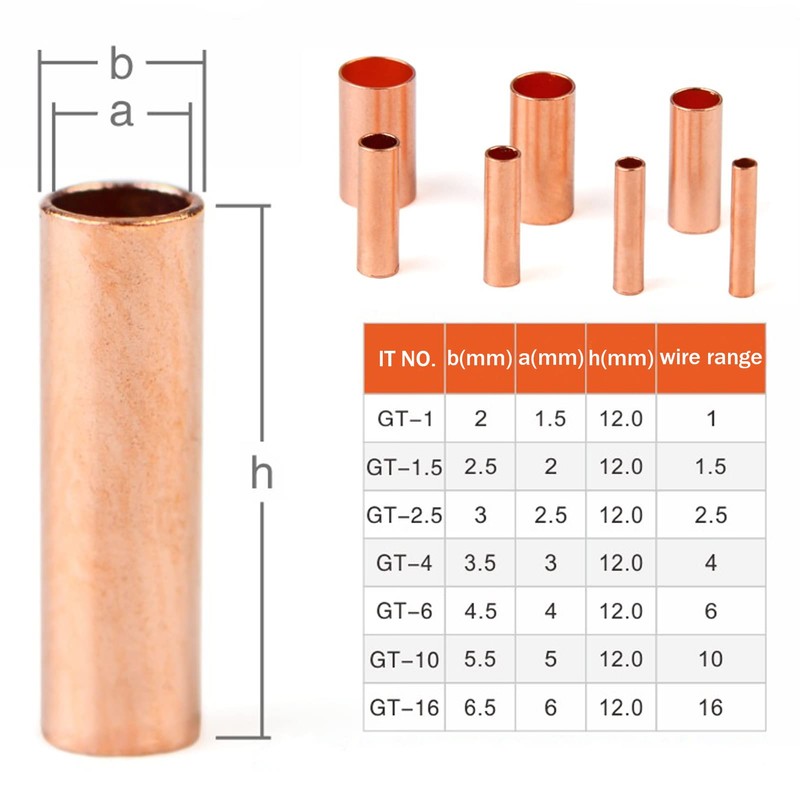 Teansic 480 Pcs Wire Ferrules Kit Copper Crimp Connector 7