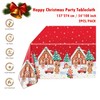 2 Pack Christmas Table Cloth Party,137x274cm Rectangle Large Plastic Tablecloth
