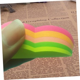 Operitacx 9 Stk Valentinstag Klein Herzförmig Klebriger Notizblock Gepostete Notizen Anmerkungen Klebriges Lesezeichen Rosa Notizblock Zeitnotiz Herznoten Haftnotizen Außerirdischer Papier