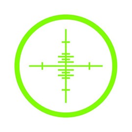 RDW Crosshairs Sticker - Decal - Die Cut - Molon Labe 2a Type 3 - Lime Green 4.50" x 4.50"