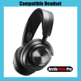 JULONGCR Arctis Nova Pro Earpads Replacement Ear Pads Cushions Cups Muffs Cover Earcups Parts Compatible with Steelseries Arctis Nova Pro Wireless Gaming Headset.(Mesh)