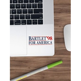 Jess-Sha Store 3 PCs Stickers Bartlet for America Sticker for Laptop, Phone, Cars, Vinyl Funny Stickers Decal for Laptops, Guitar, Fridge
