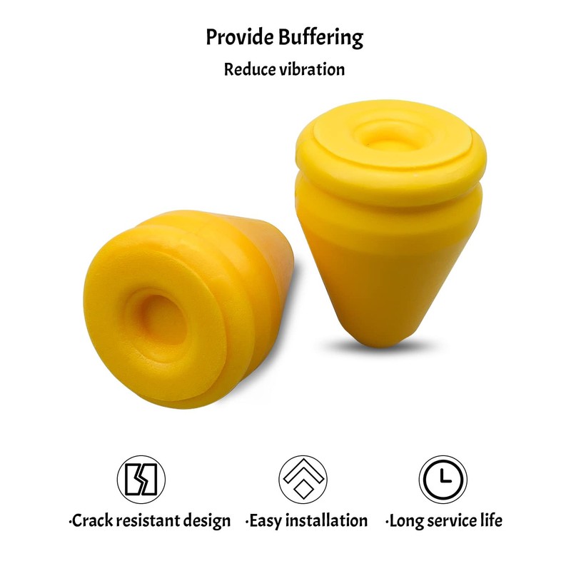 2 Pcs Rear Bump Stop Coil Spring Bumper Stops Fit