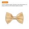 MECCANIXITY 100pcs Orange Yellow Bow Ties 1.5"x1" Mini Bowknot for