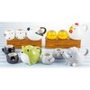 SAN3750 Cute Tableware, Pot, Cup, Tea Set, Approx. 20.3 fl