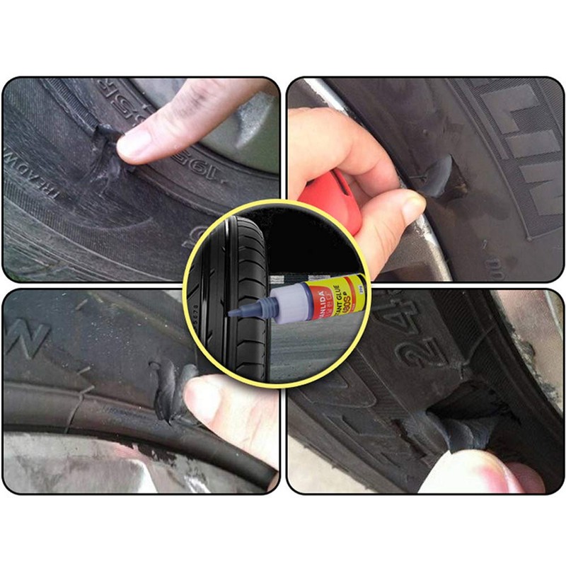 Black Tire Repair Glue Rubber Strong Adhesive Bonding for Sidewall