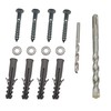 Lag Bolt Kit for Mounting TV Bracket Into Wood or