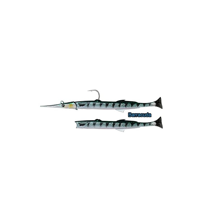 Savage Gear 3D Needlefish Pulsetail 2+1 Fishing Lure (Barracuda, 14cm