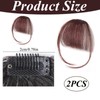 Clip in Fringe Bangs， Clip in Hair Extensions Fashion Wispy