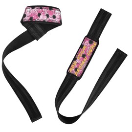 Correas de levantamiento de pesas elegantes y vibrantes, color negro, centro de fitness, 26 pulgadas, antideslizantes, personalizables, para entrenamiento, accesorios de gimnasio para levantamiento de
