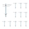 HSUYUN Folding Dowels, Pack of 12 Toggle Dowels m6 x