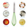 sourcing map Egg Whisk Stainless Steel Whisk Mixer Kitchen Utensil