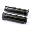 MotorToGo 7/8" Open End Black Motorcycle CNC Aluminum Handlebar Gel