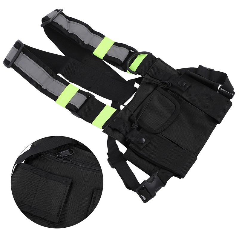 Multifunctional Nylon Waterproof Chest Bag Reflective Safety Tooling Vest for