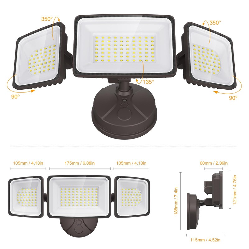 Onforu 130W Flood Lights Outdoor, 13000LM Brightness LED Light Outside,