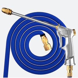 Non-exploding turbo car wash sprayer set, expandable high-pressure sprayer, water sprayer, 30m hose + sprayer full set / 터지지않는 터보 세차분사기세트 잘늘어나는 고압분사기 물분사기 , 30m 호스+분사기 풀세트