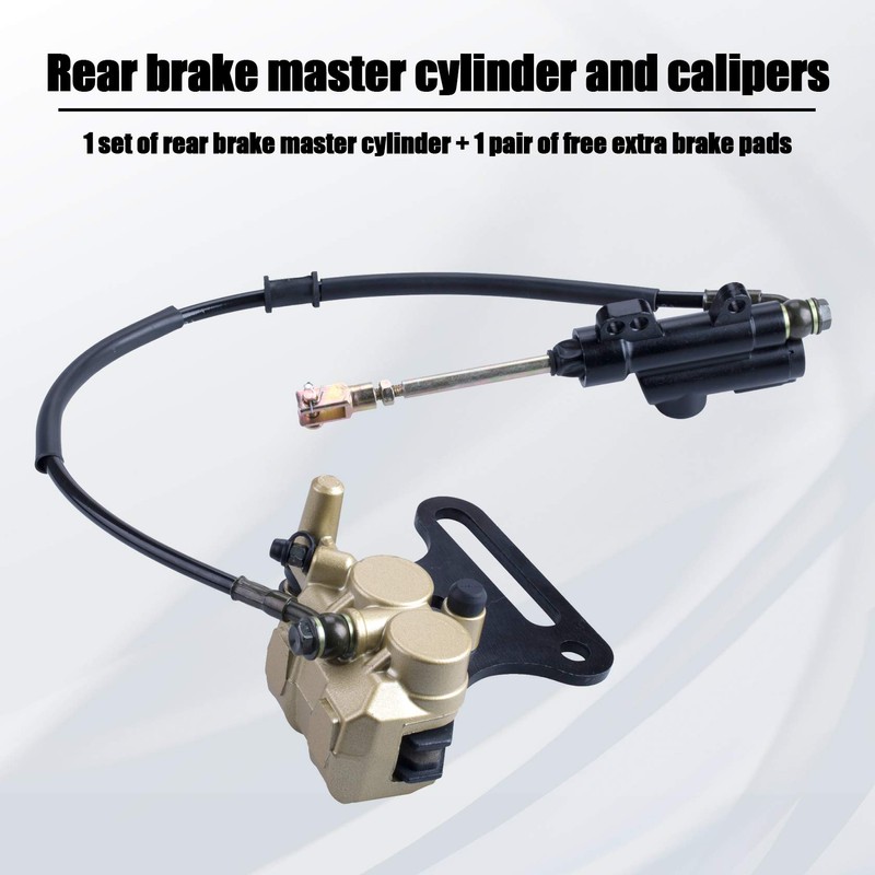 12mm rear disc hydraulic brake master cylinder caliper Compatible with
