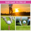 loacuony Pack of 100 57 mm Golf Tees, Plastic Golf