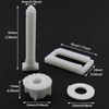 LUORNG 2 Sets Toilet Seat Screw Kit Rectangular Toilet Seat