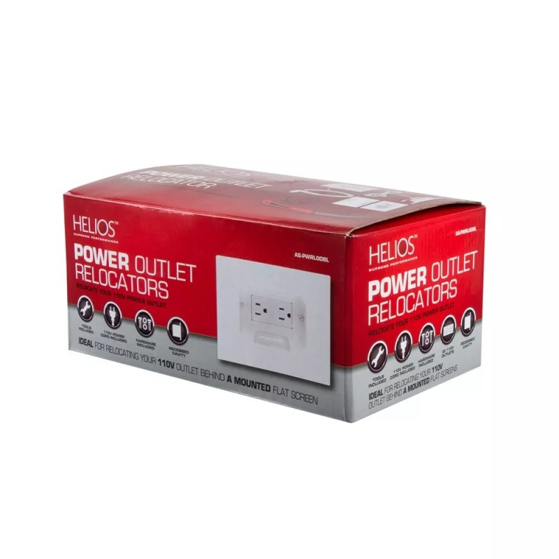 Helios AS-PWRLODBL Double-Outlet Power Relocation Kit