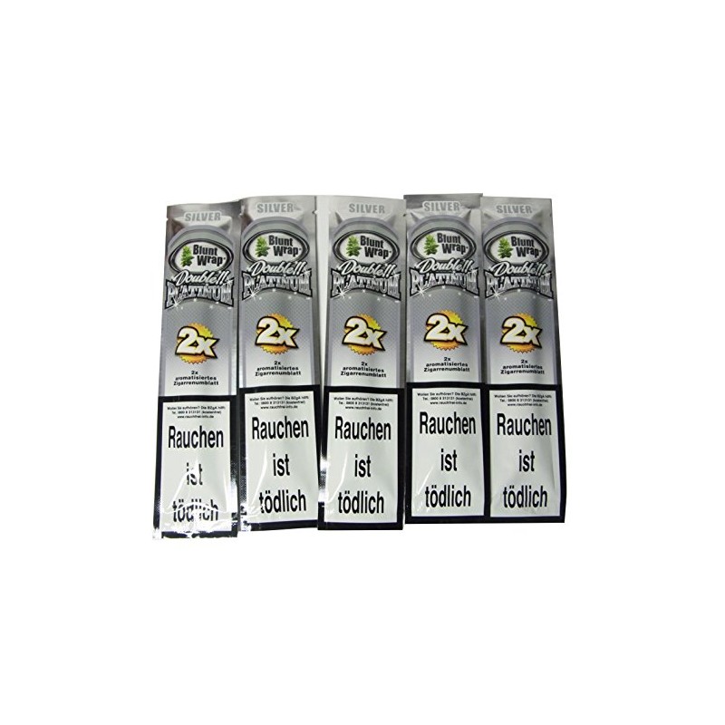 Set of 5 BlantWrap Double Platinum BlantWrap 5 Packets (Silver)