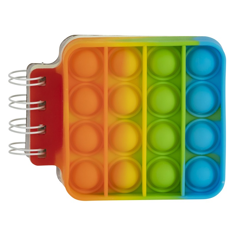 Merangue Pop It Fidget Notebook, Miniature 3-Inch, 50 Blank Sheets,