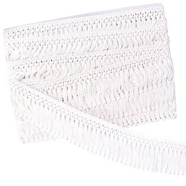 10 Yards X 6cm Wide Cotton Tassel Fringe Trim Lace Fibre Tassel Fringe Trim for Clothes Accessories DIY Sewing Craft Lamp Shade Decoration Wedding Dress