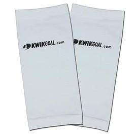 Kwik Goal Adult Shin Guard Compression Sleeves, White