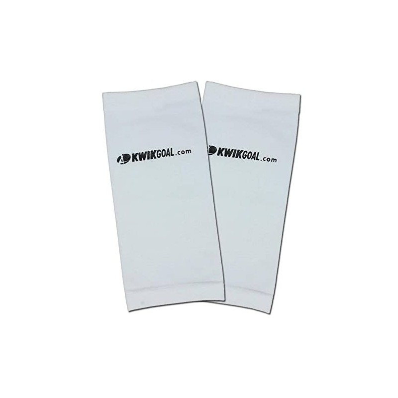 Kwik Goal Adult Shin Guard Compression Sleeves, White