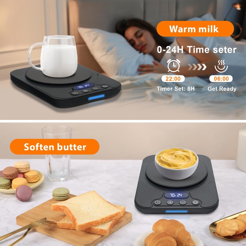 xoermioy Sourdough Starter Warmer – Precise Thermostat (70-110°F), Intelligent Memory