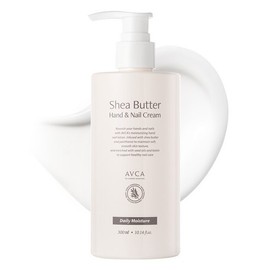 AVCA Shea Butter Daily Moisture Large Size Hand & Nail Cream, 300ml 아브카 시어버터 데일리 모이스춰 대용량 핸드 앤 네일 크림, 300ml, 1개
